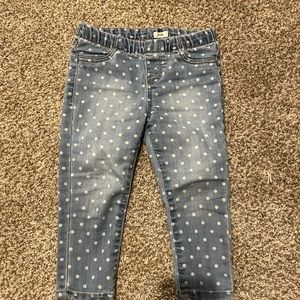 Polka dot jeans